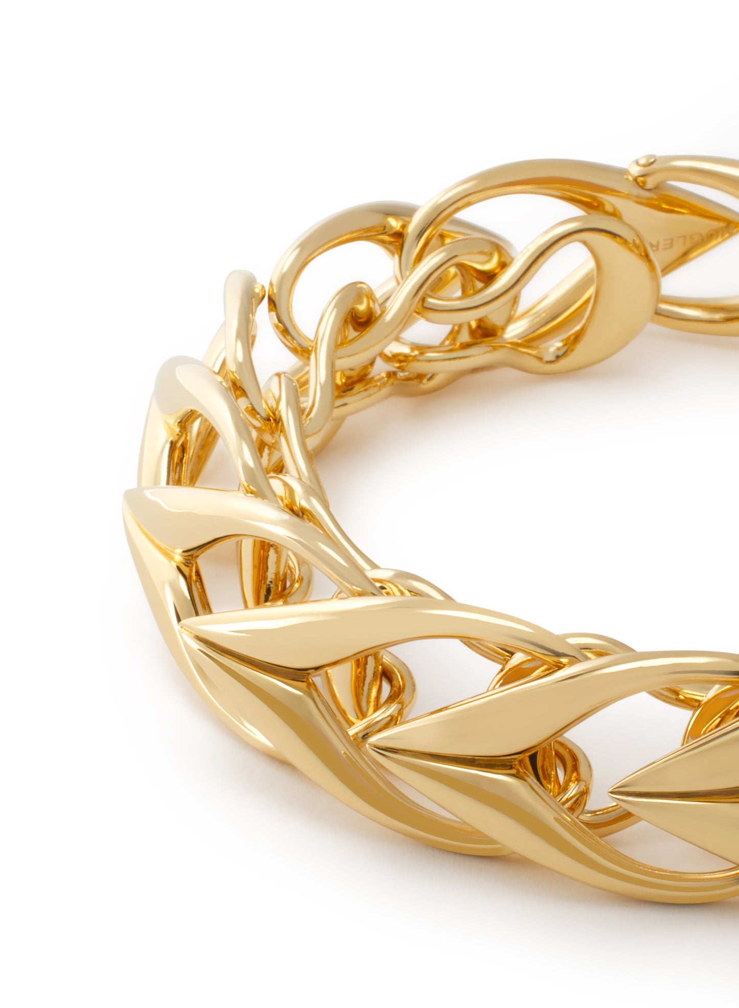 gold small v bracelet