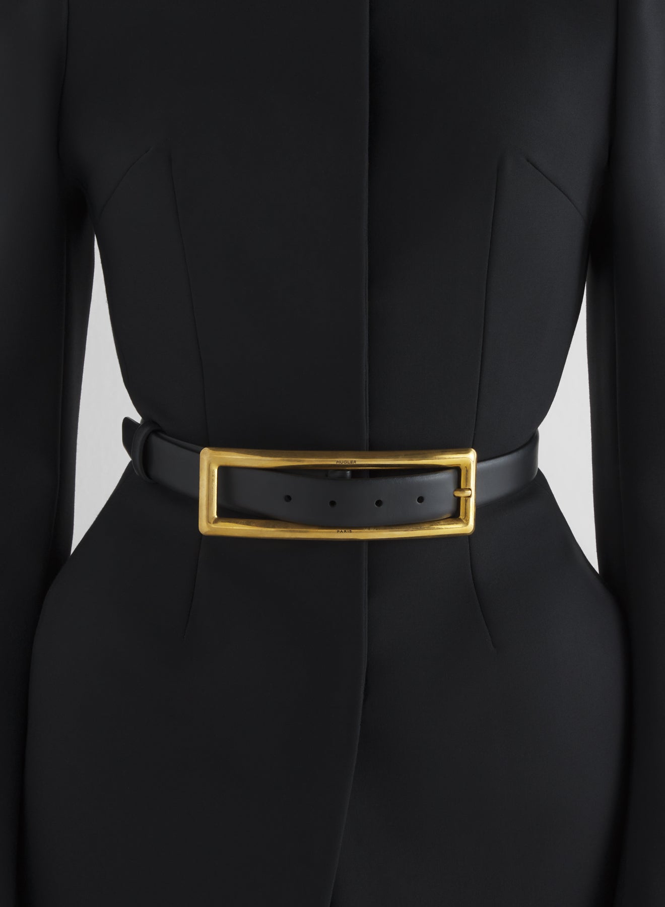 gold rectangle buckle belt