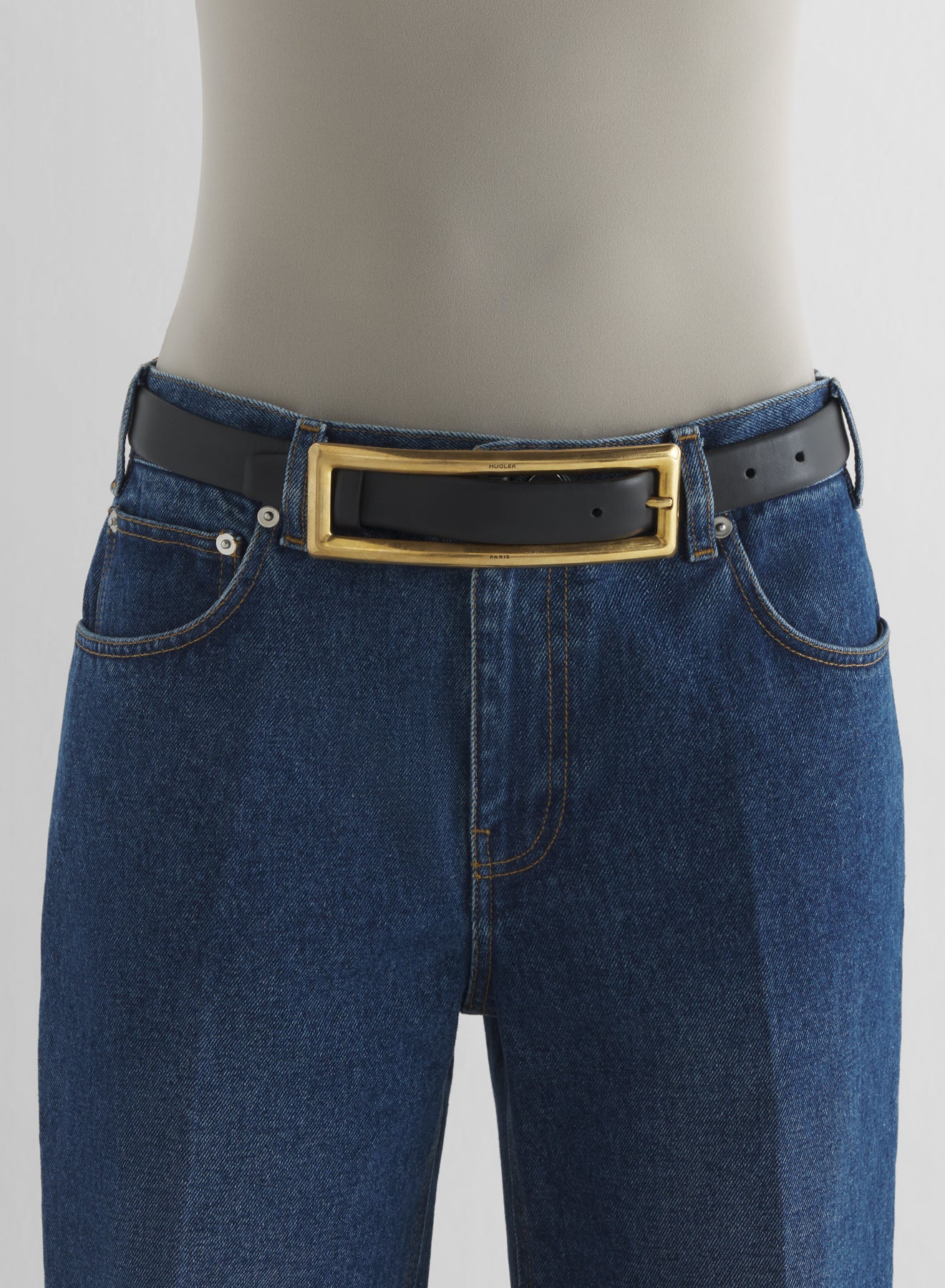 gold rectangle buckle belt