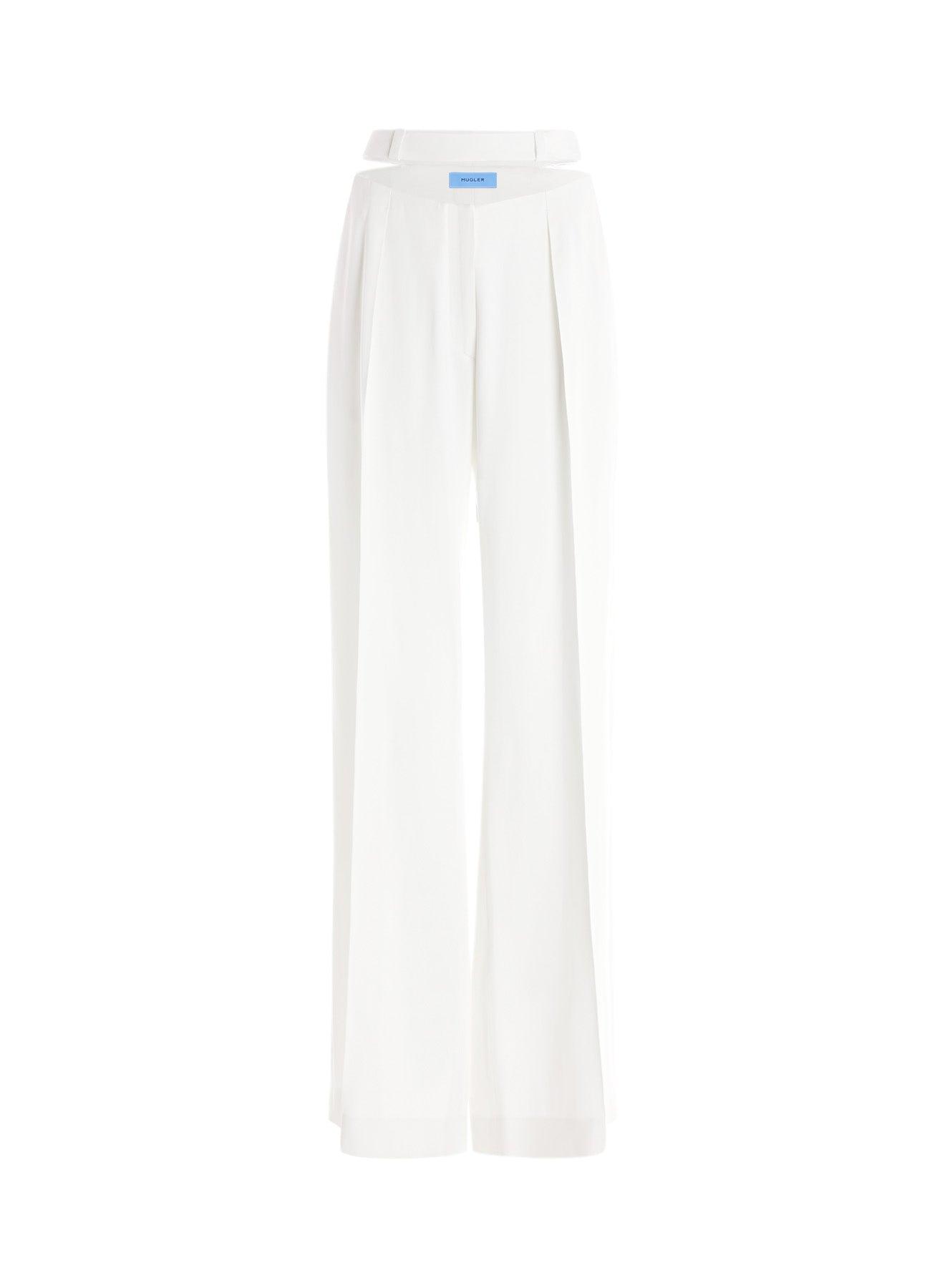 Belted fluid pants