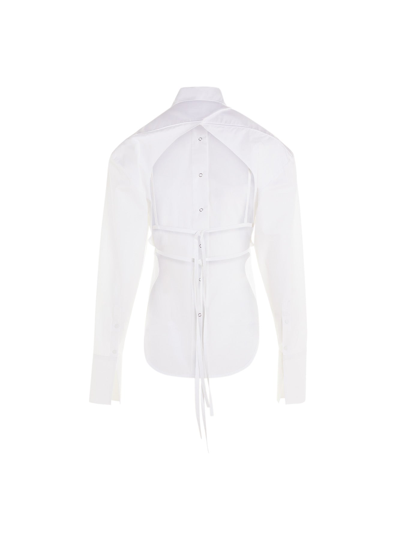 white structured poplin shirt