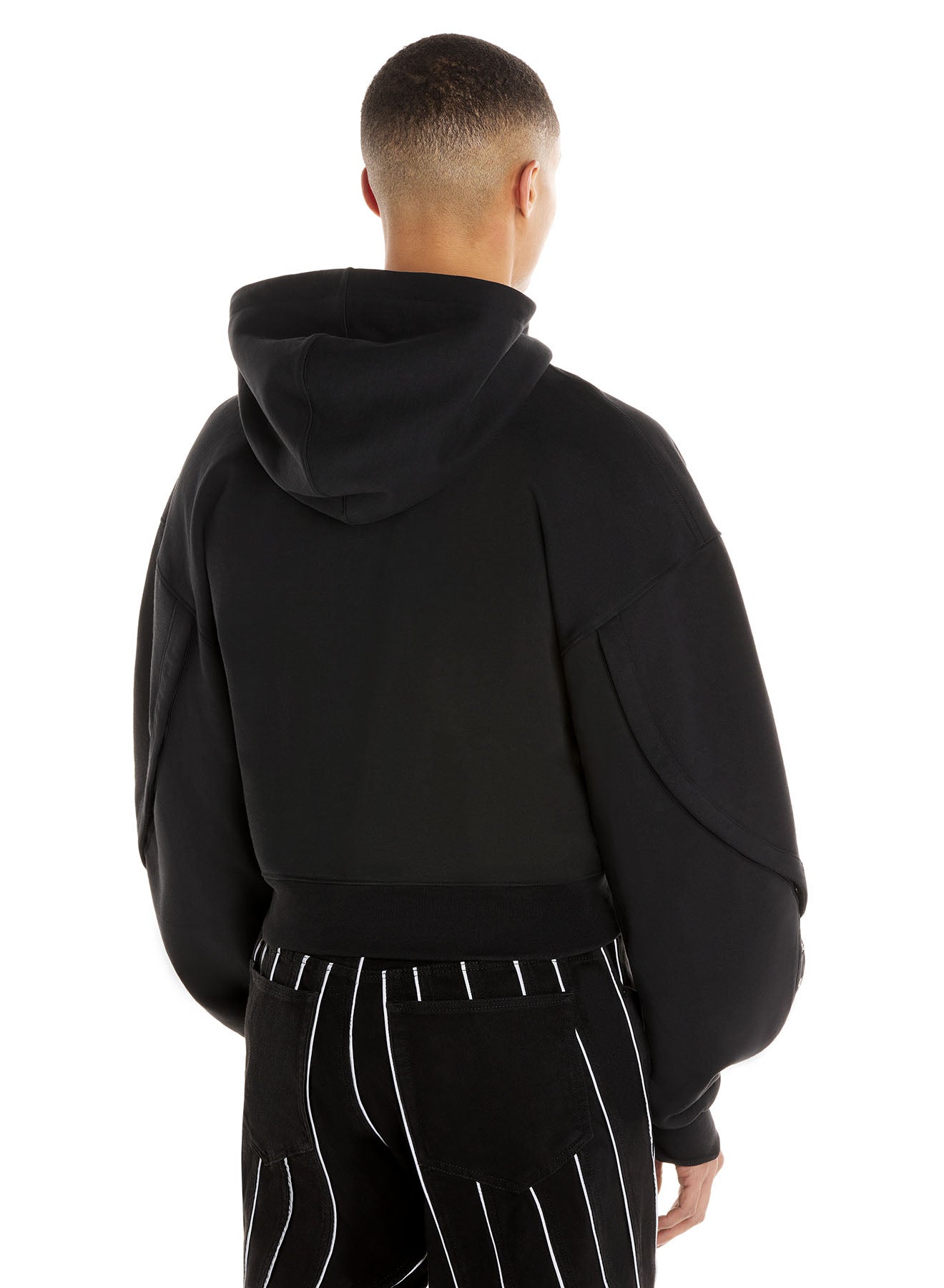 black oversized hoodie