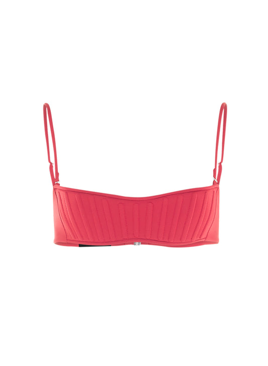 bikini corset rouge top