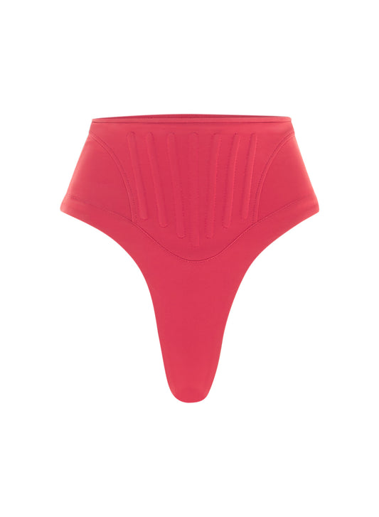 red corset bikini bottom