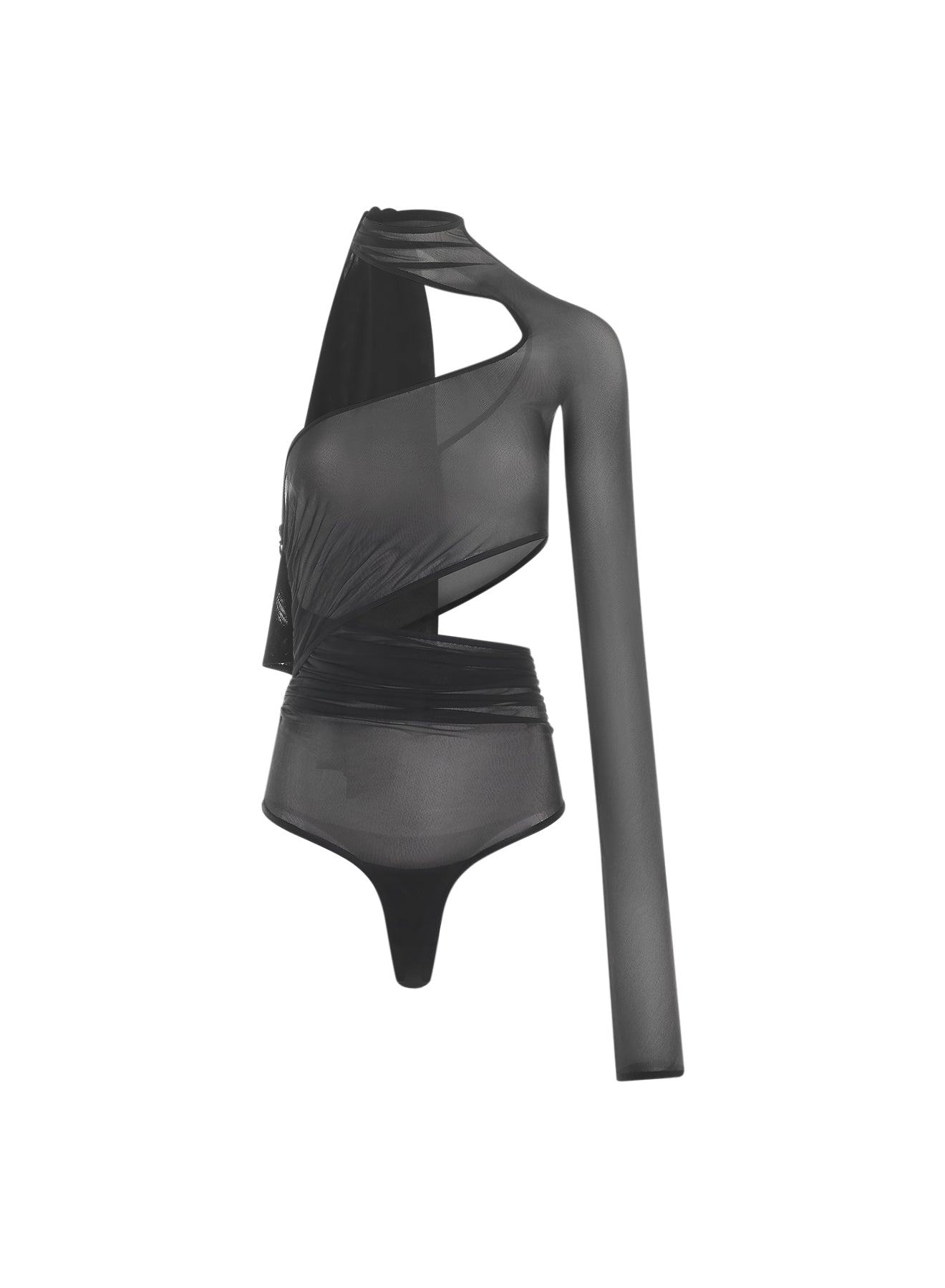 Mesh wrapped bodysuit | MUGLER Official Website – Mugler