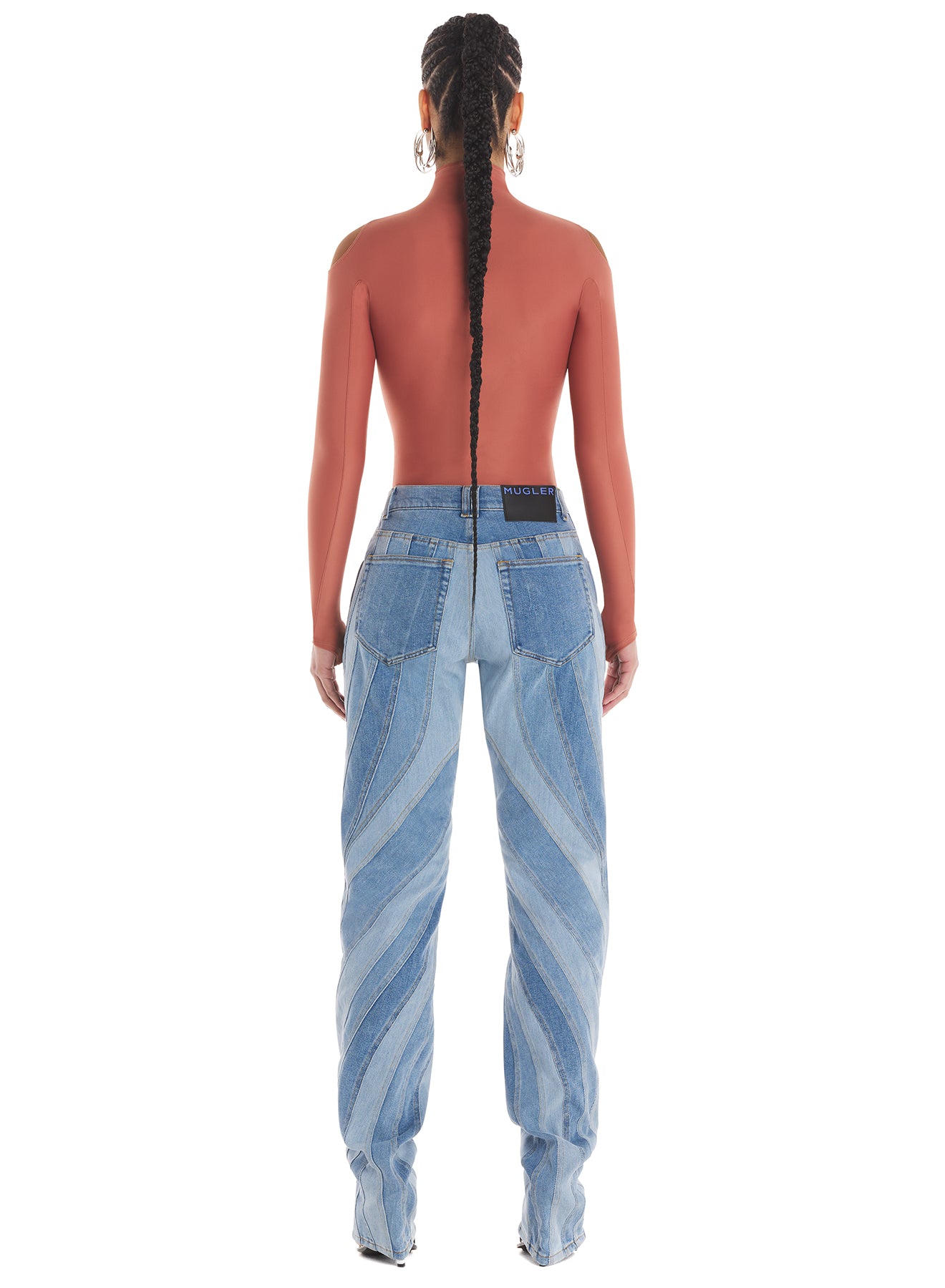 Spiral baggy jeans