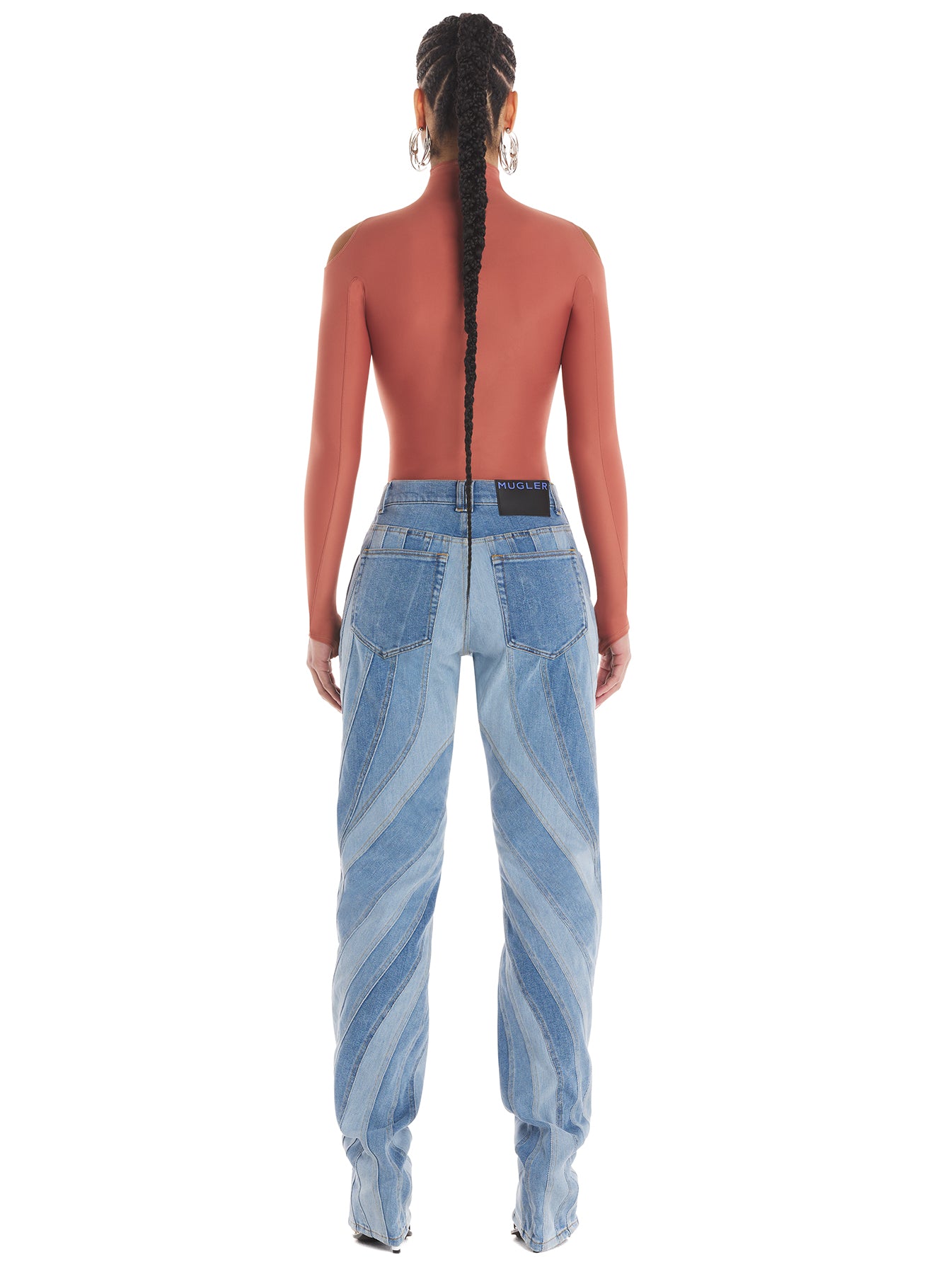 Mugler baggy spiral jeans Clearance