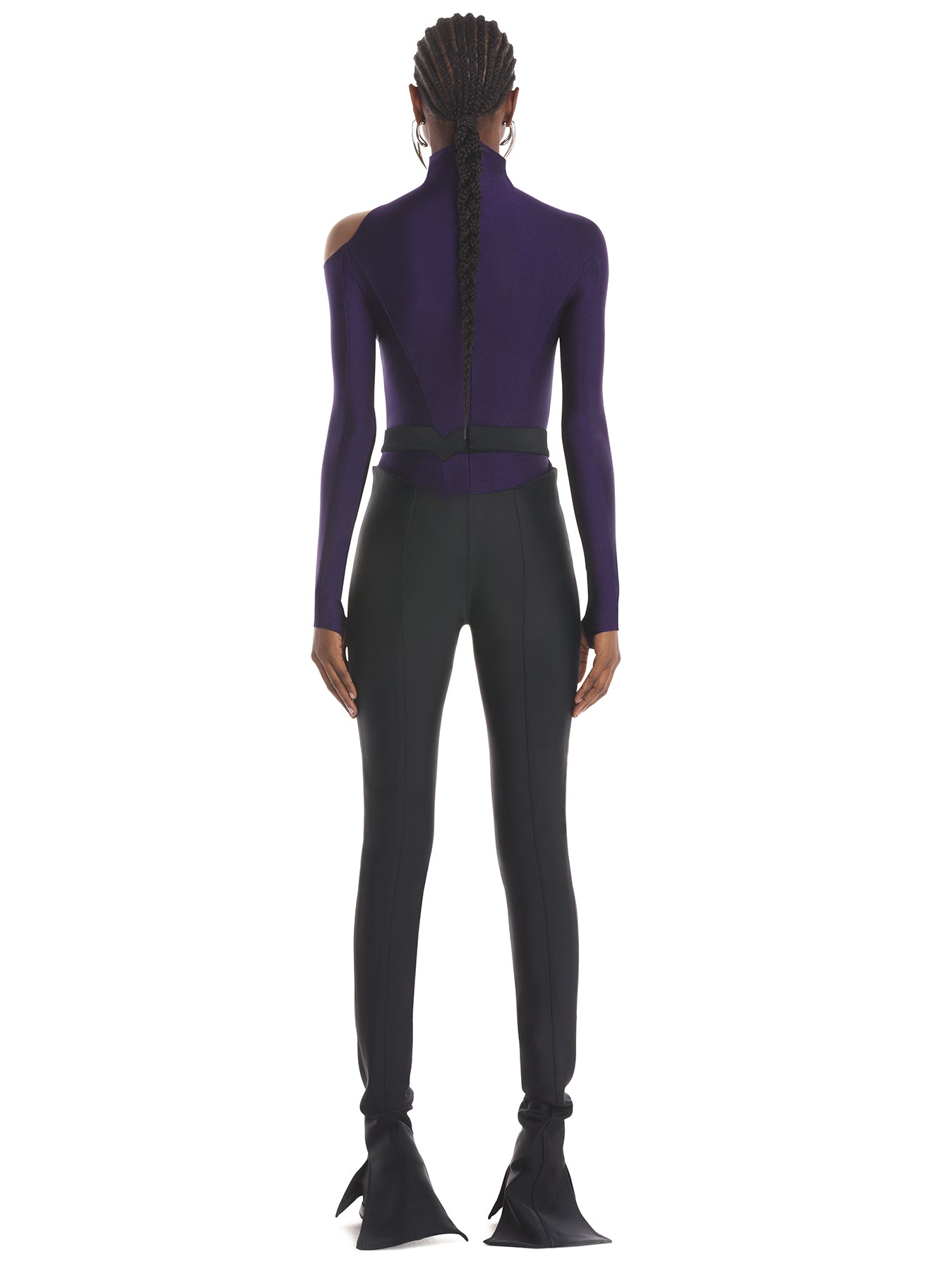 purple swirly bodysuit