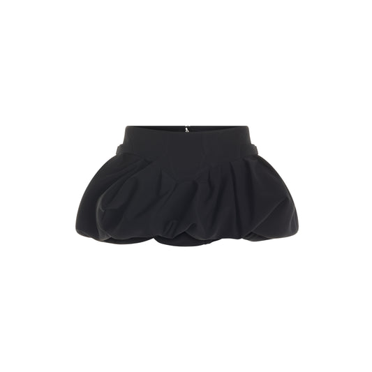 black micro bubble skirt