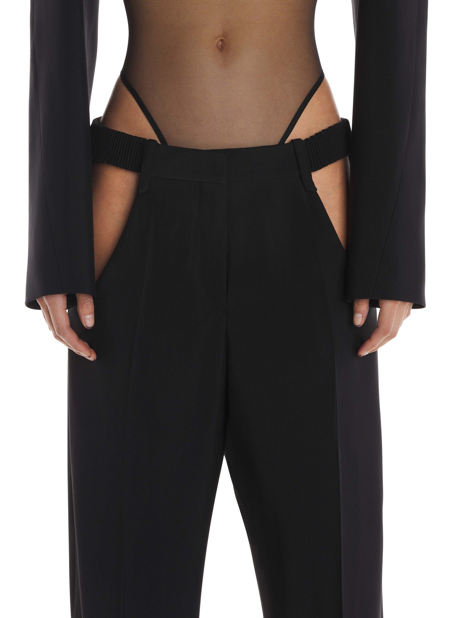 Cut-out trousers