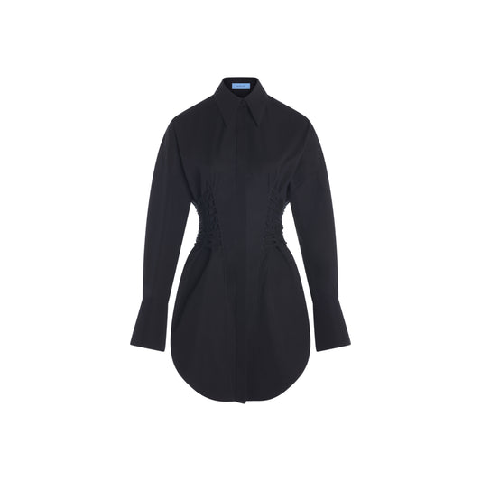 black ruched halter mini dress  MUGLER Official Website – Mugler