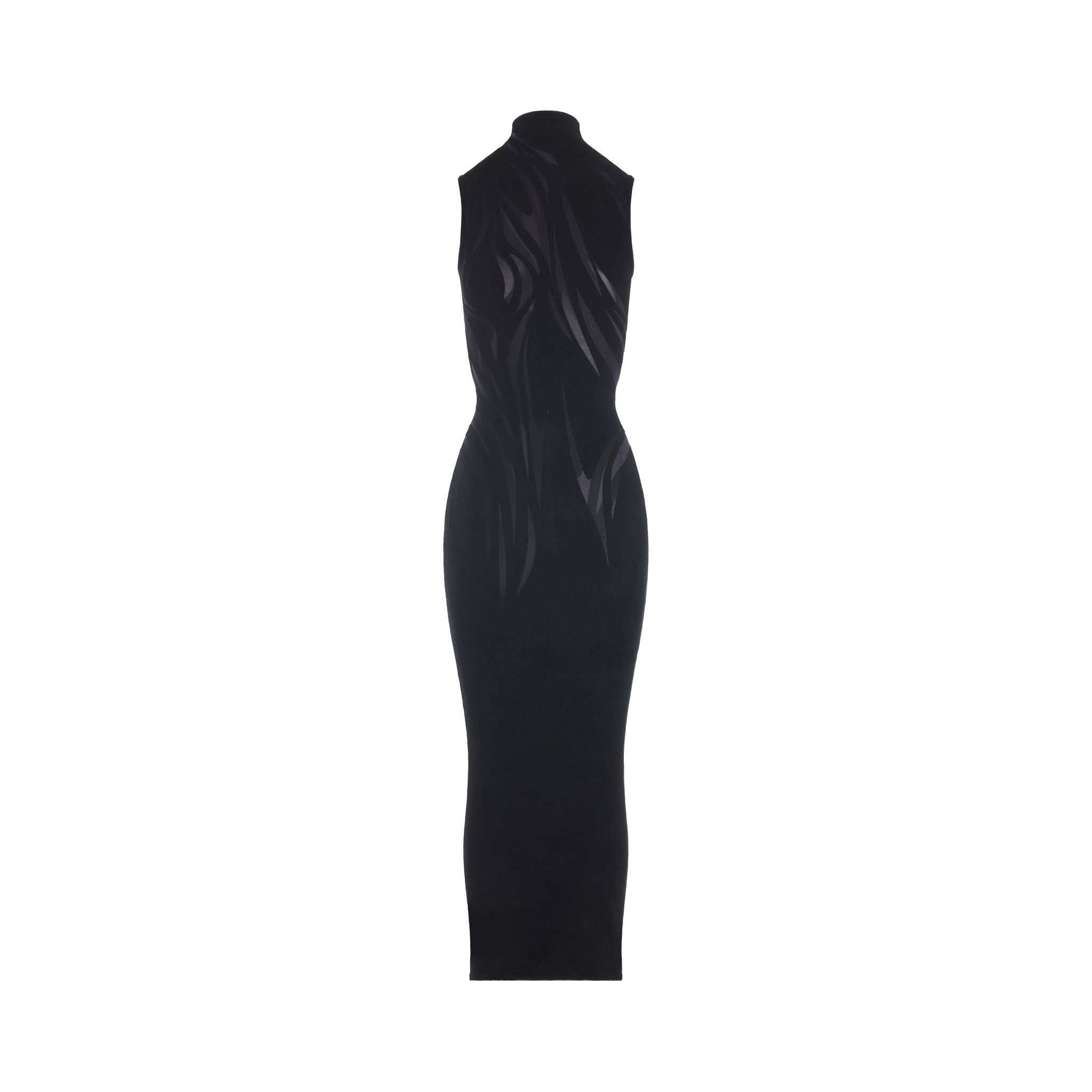 black chenille midi dress | MUGLER Official Website – Mugler