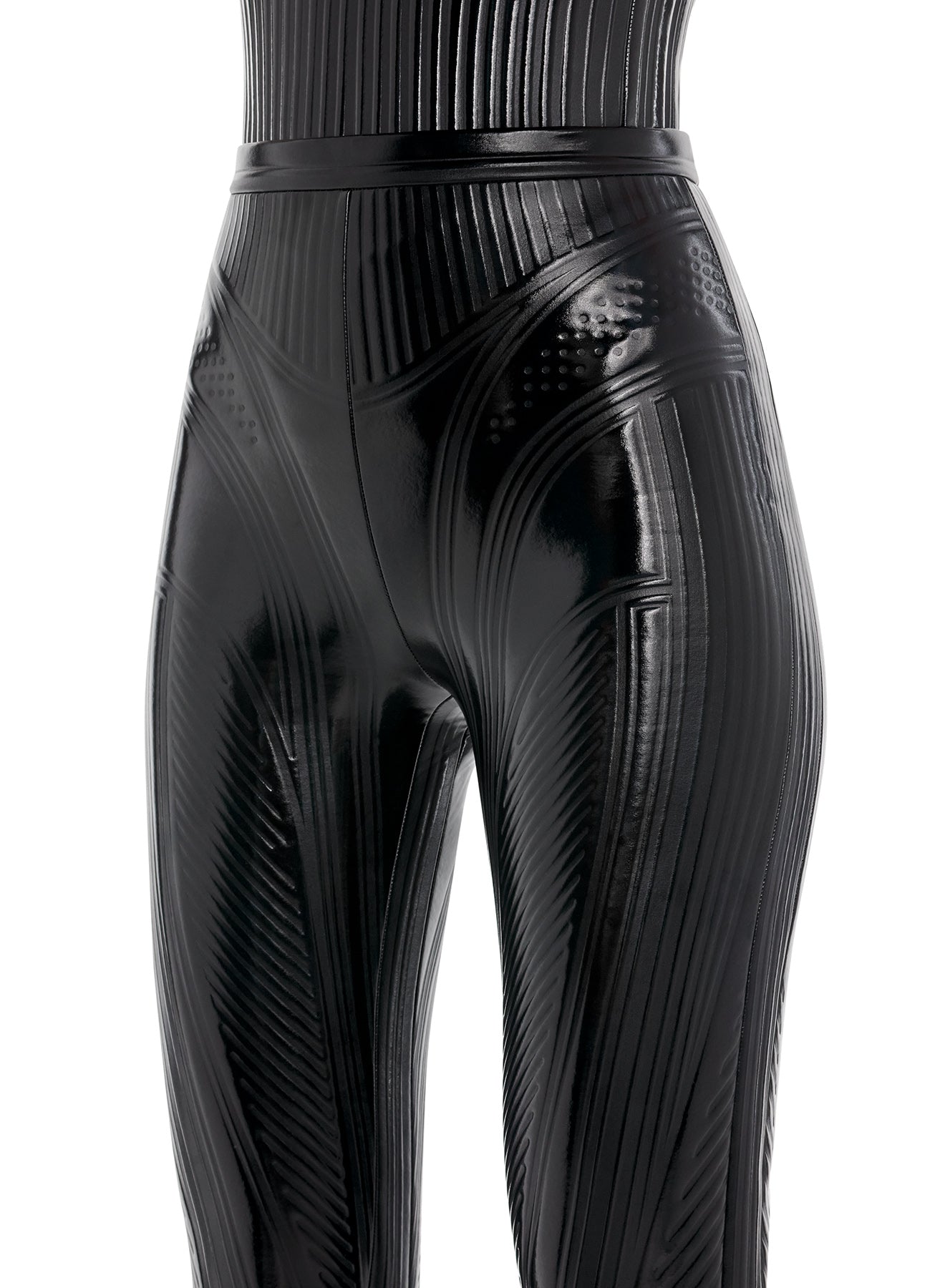 Mugler embossed discount pants