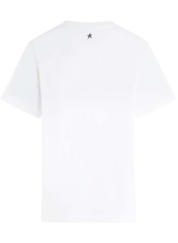 white mugler logo t-shirt