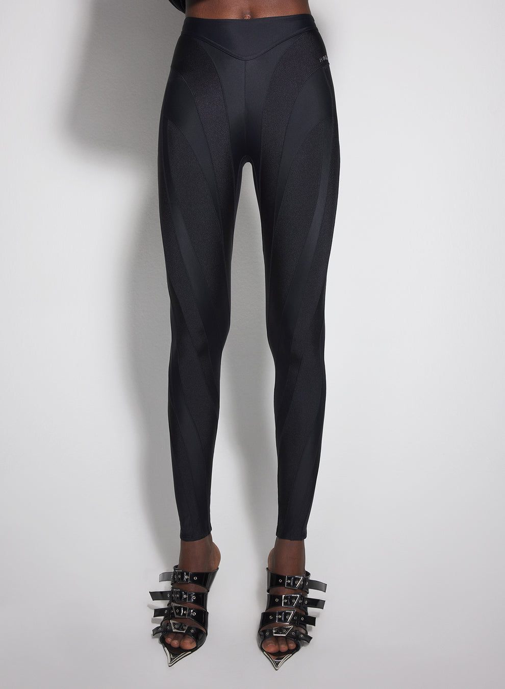 black spiral leggings | MUGLER Official Website – Mugler