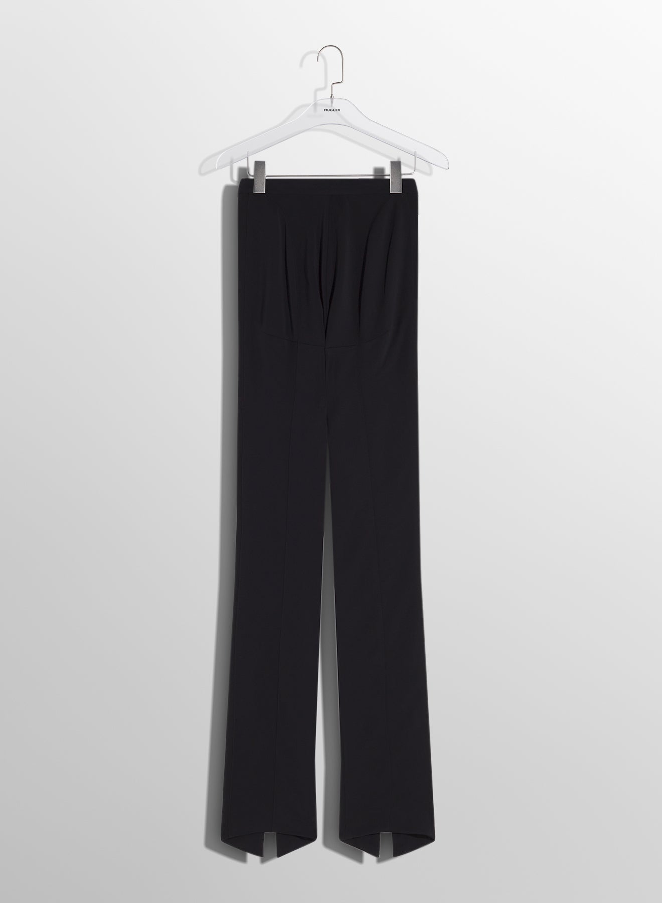 black pierced pants