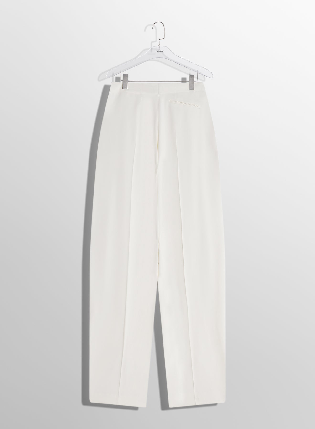 off-white pierced loose tailored trousers