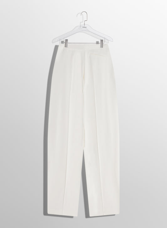 off-white pierced loose tailored trousers