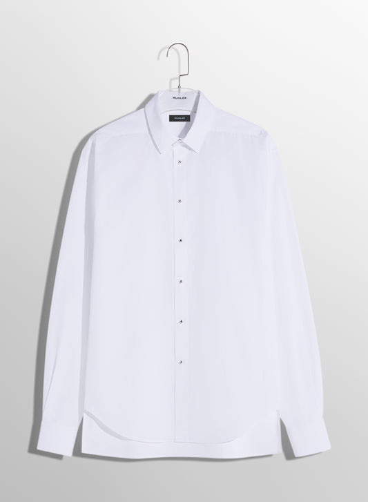 white poplin shirt