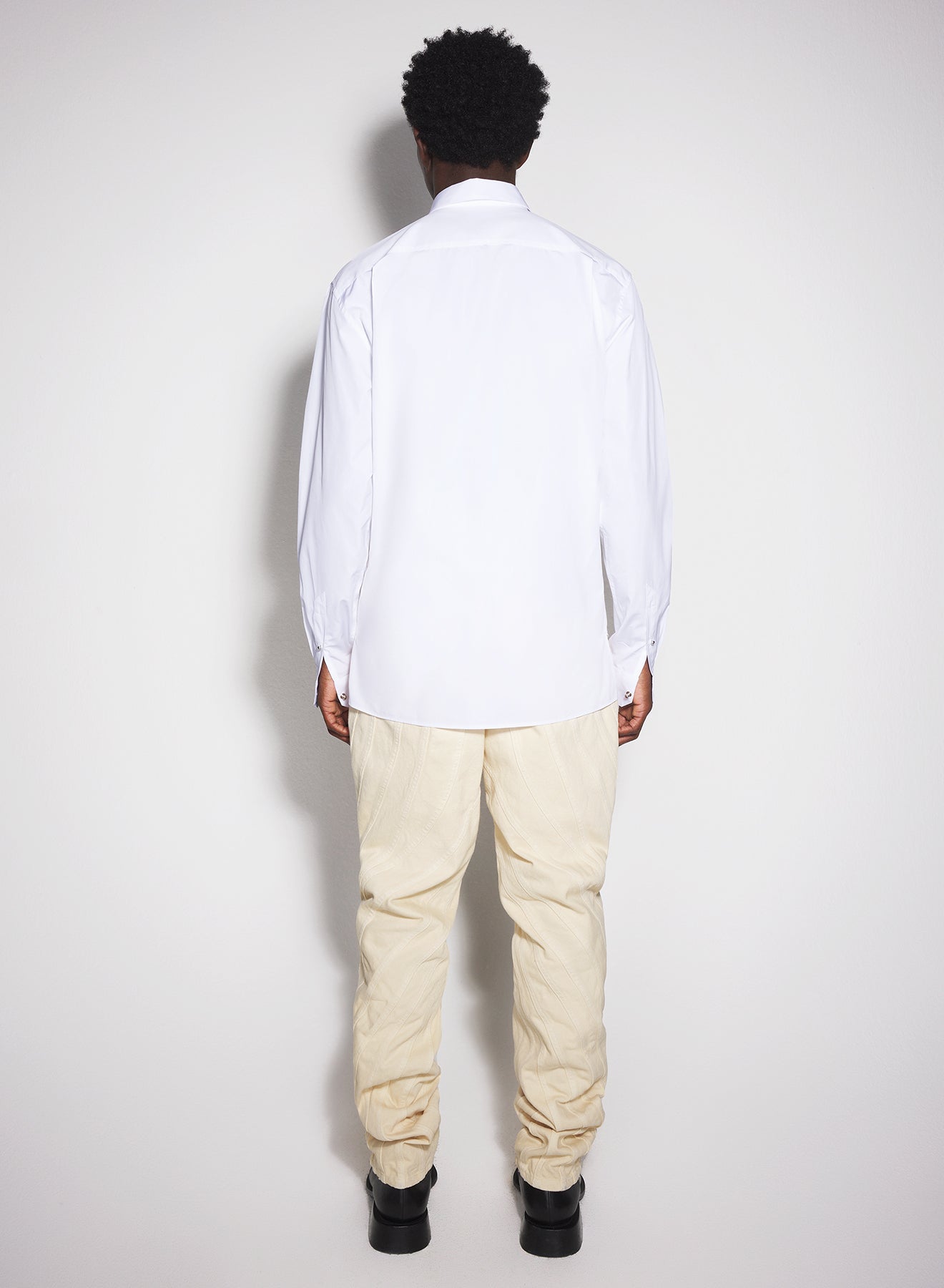 white poplin shirt