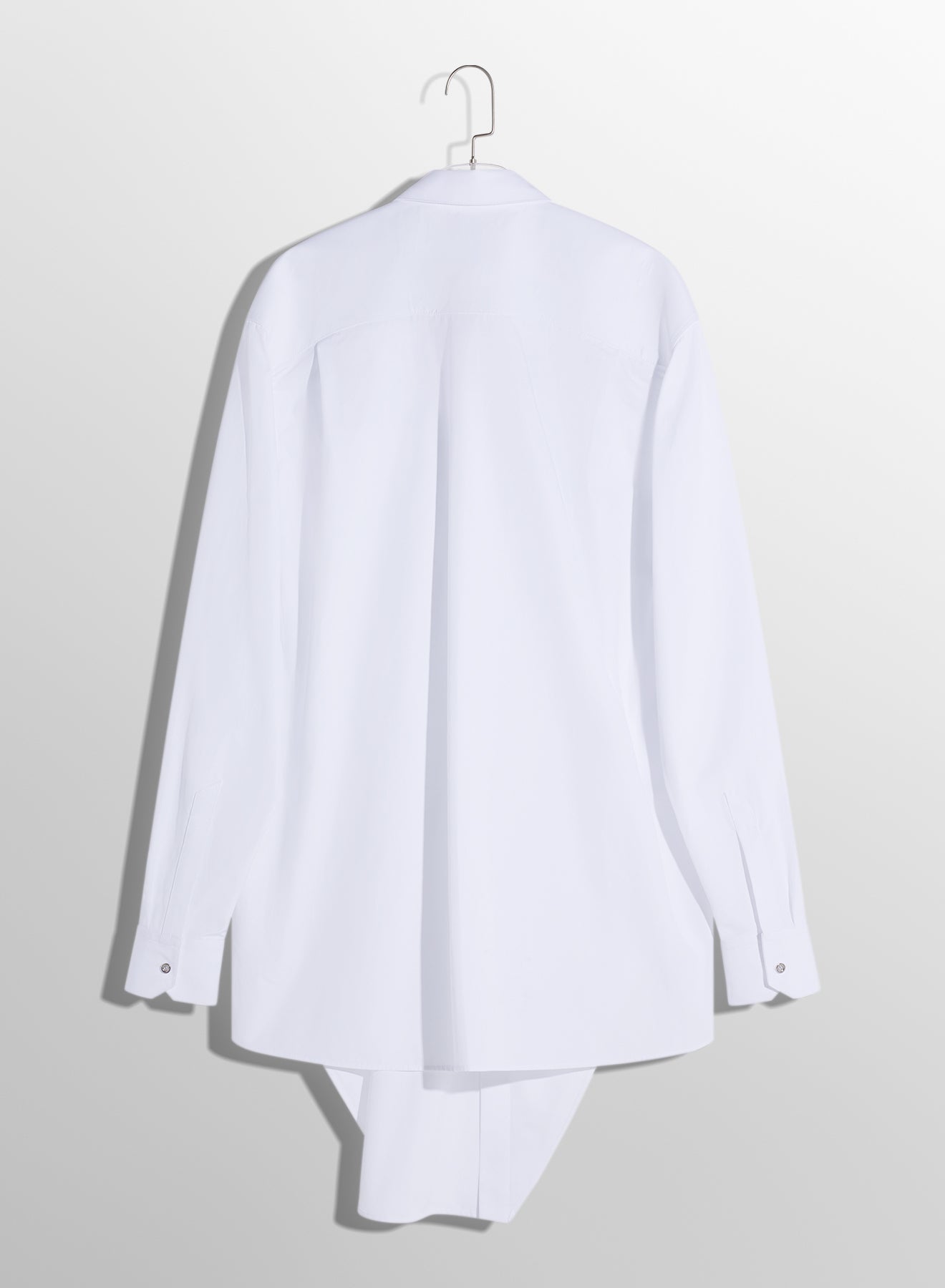 white knotted poplin shirt