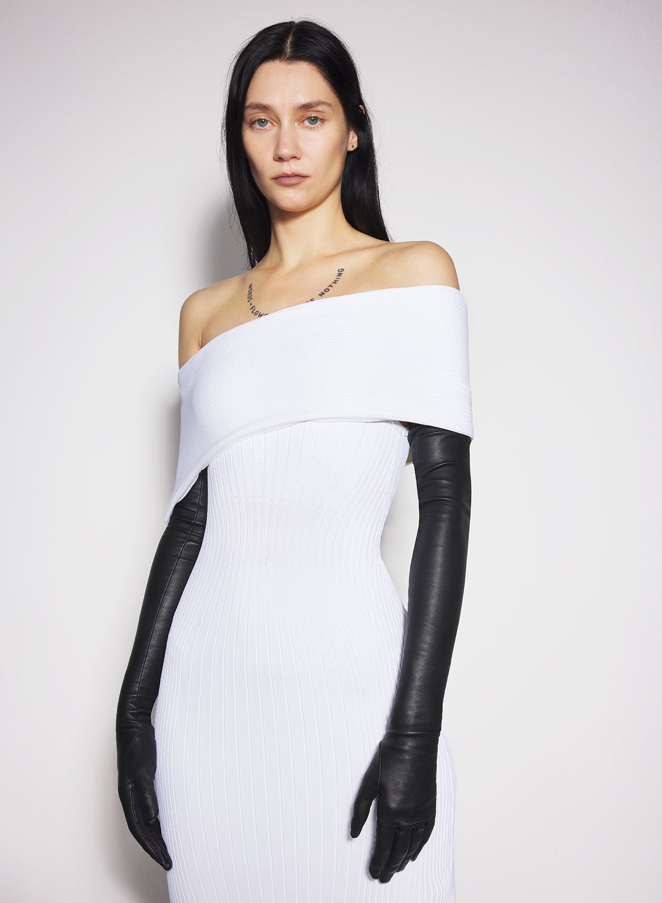 Off white knit dress best sale