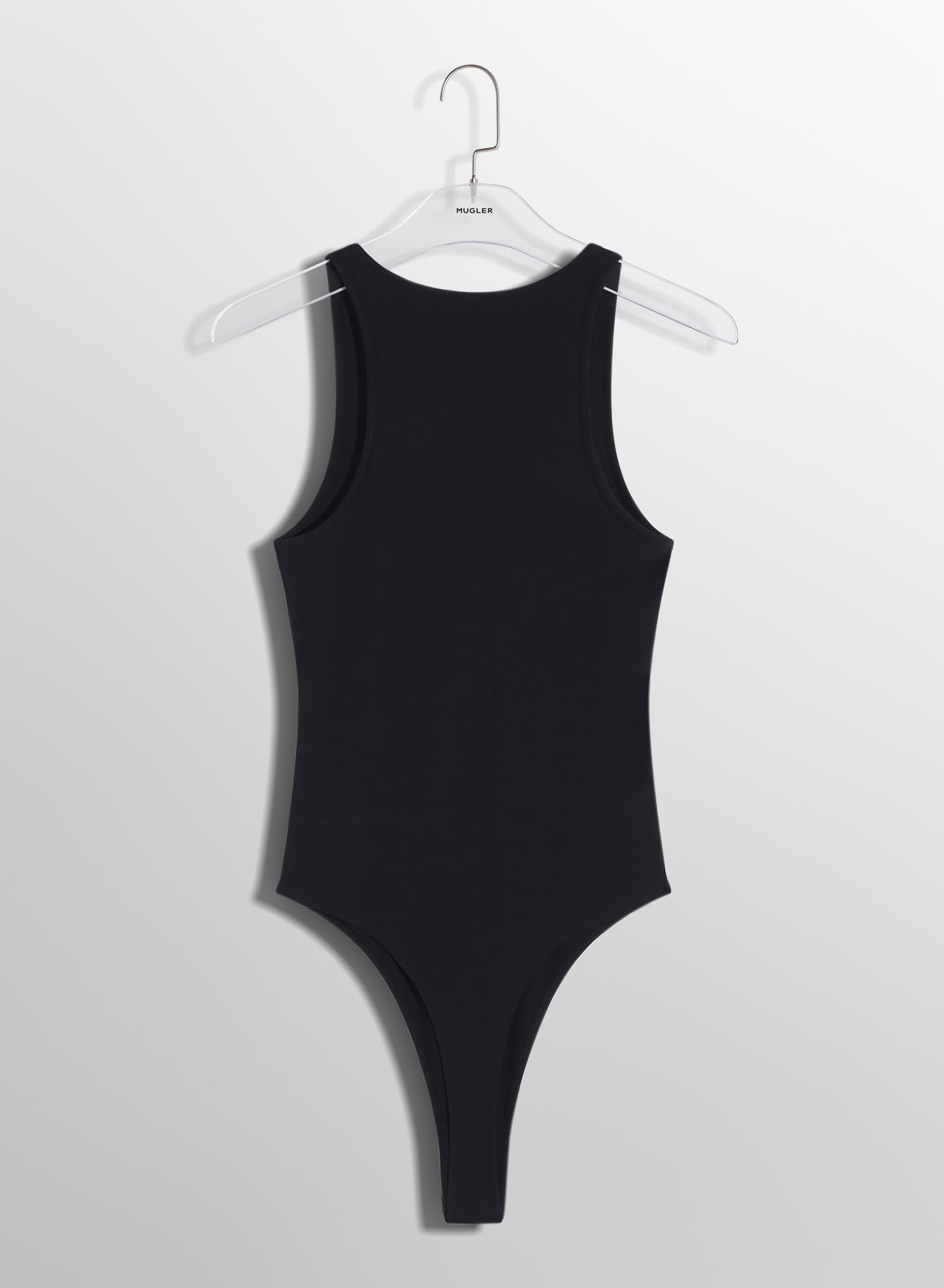 black Mugler star bodysuit