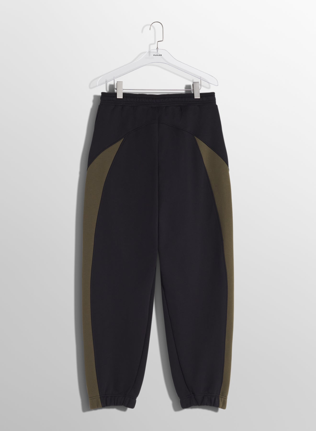 military green light fleece track pants