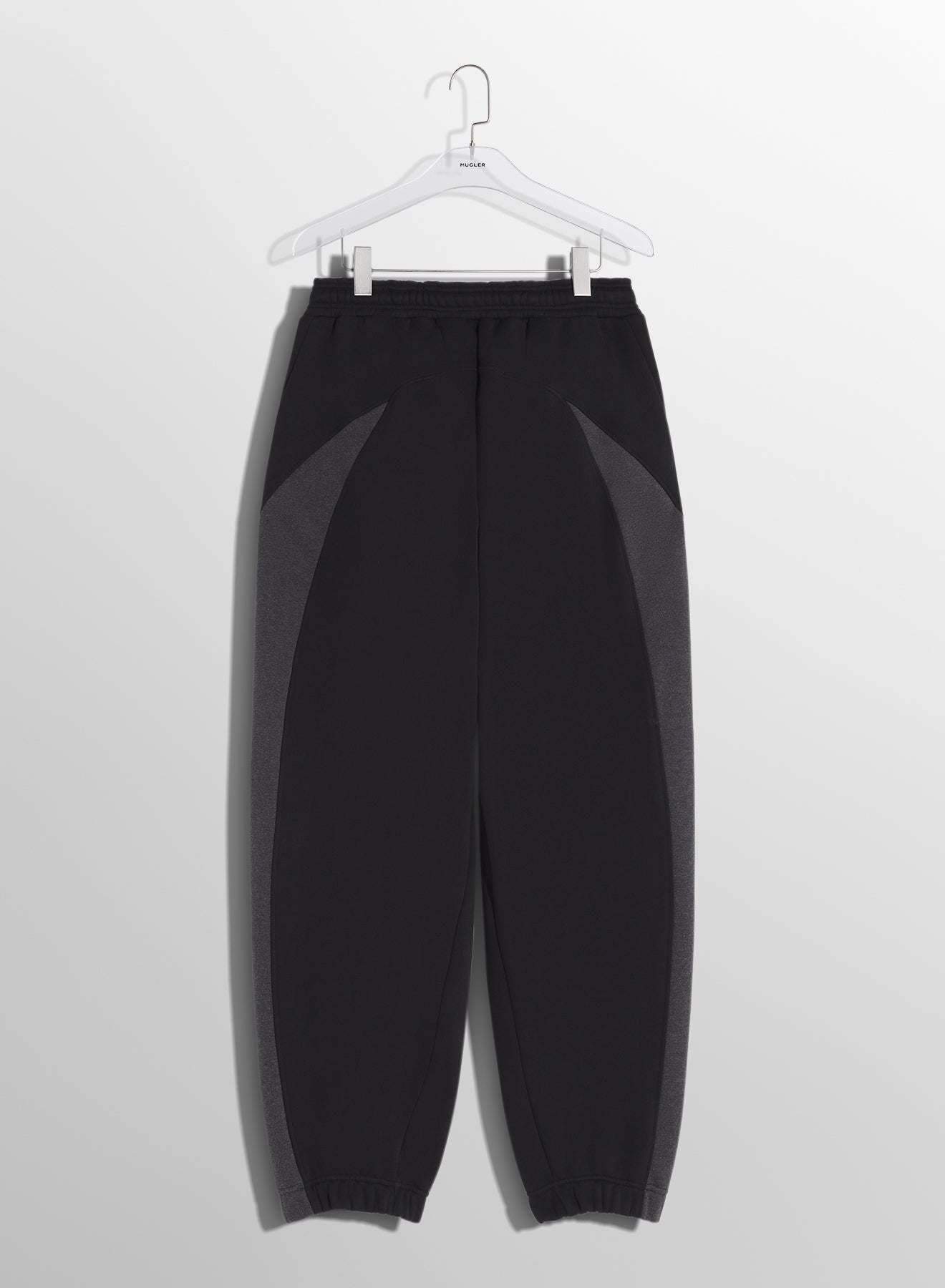 grey light fleece track pants