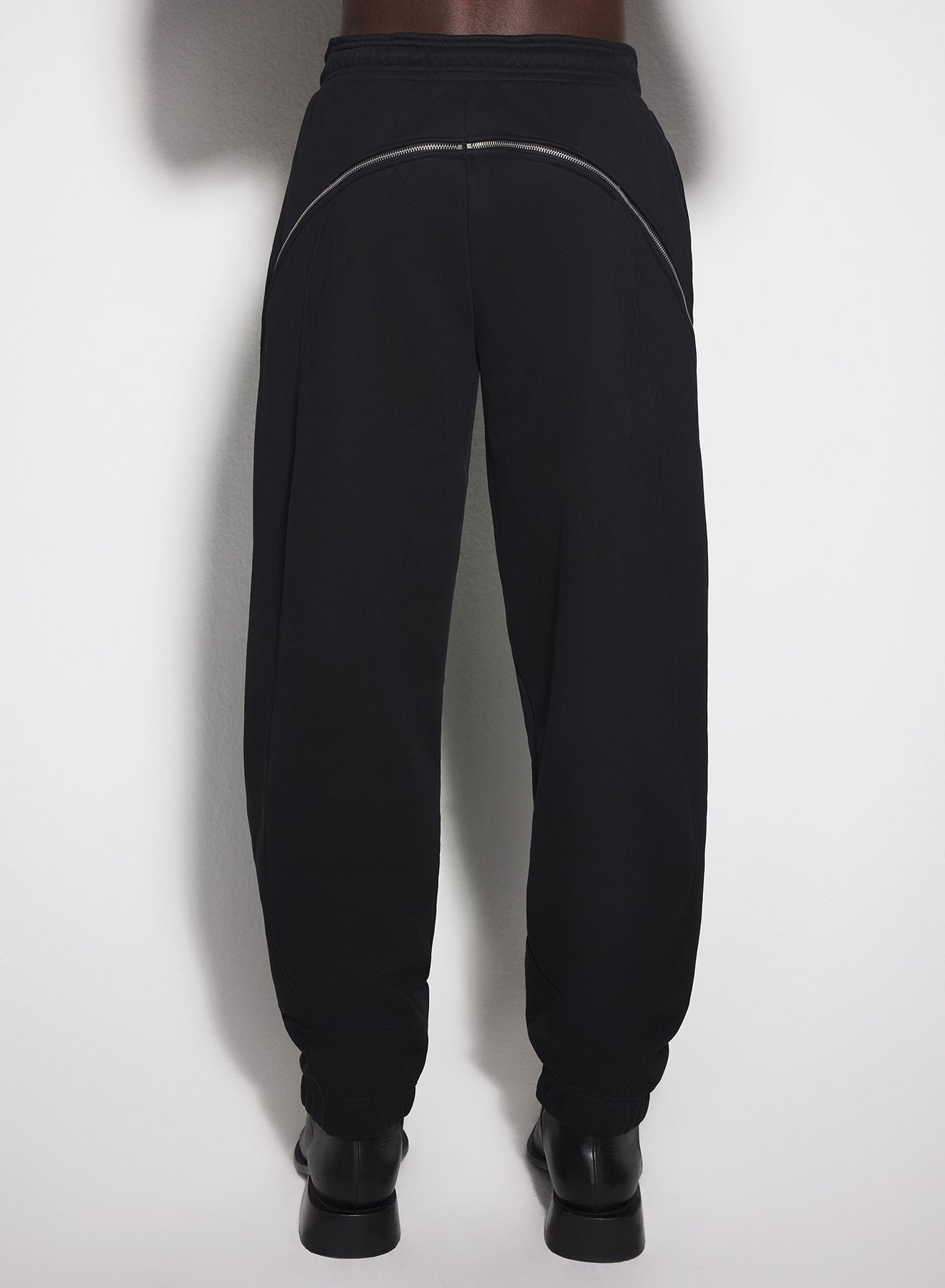 black light fleece zipped track pants