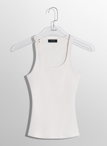 【関税込み】Mugler ホワイト Pierced ベビーTシャツ Mugler Pierced Baby T-shirt | White | FARFETCH