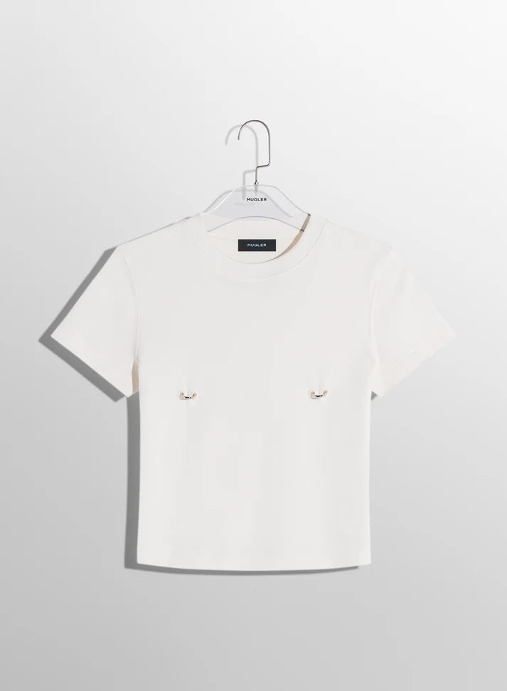 off-white pierced baby t-shirt