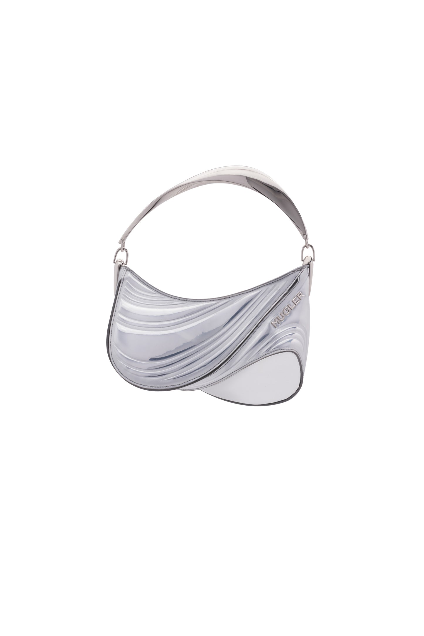 chrome small embossed spiral curve 01 bag