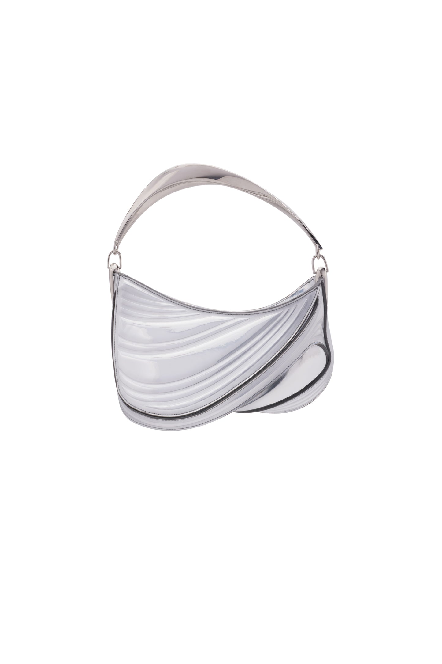 chrome small embossed spiral curve 01 bag