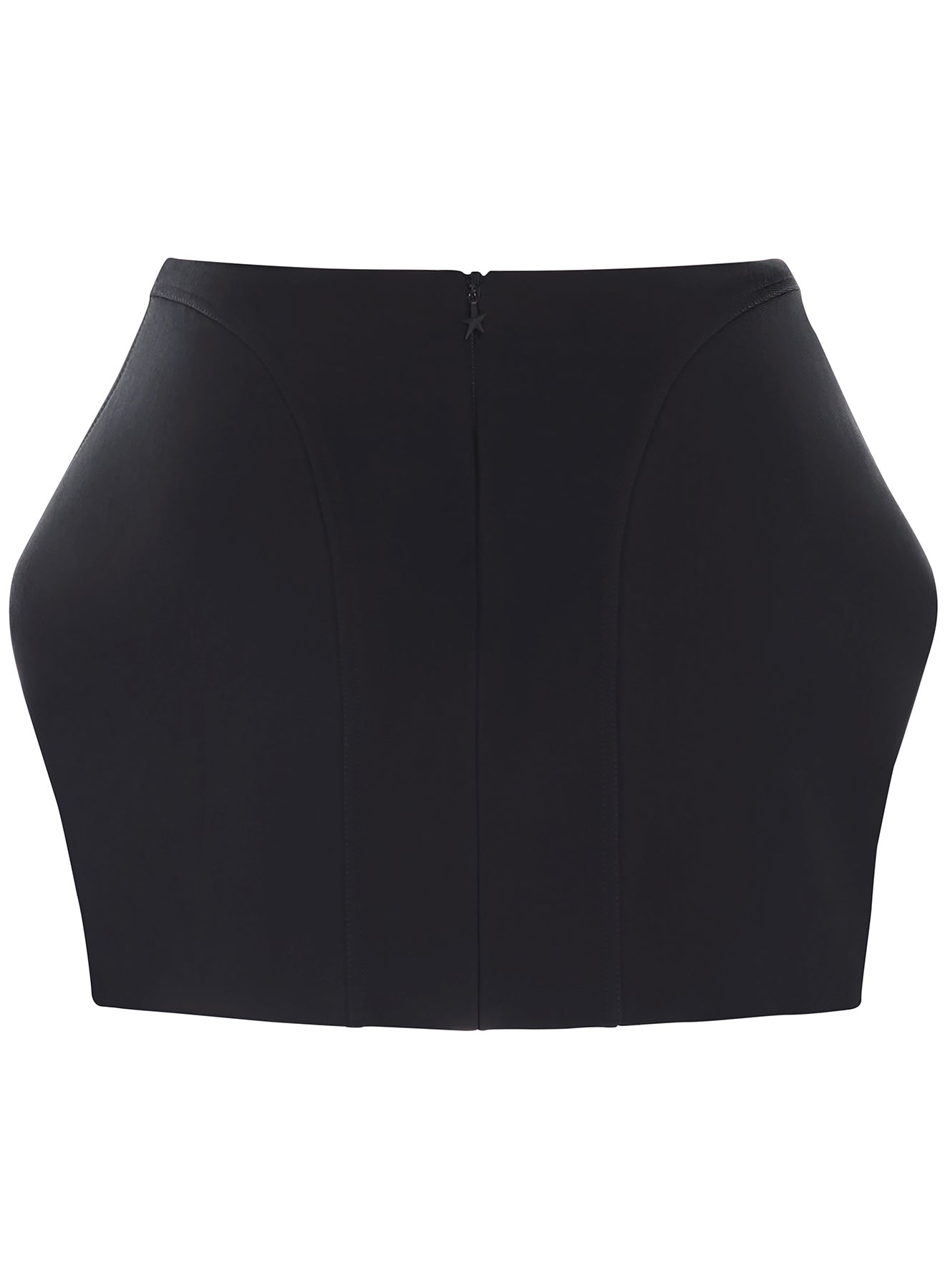 curvy structured mini skirt