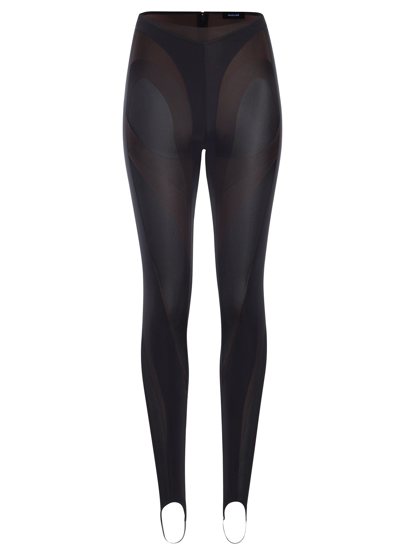black multi-layer leggings