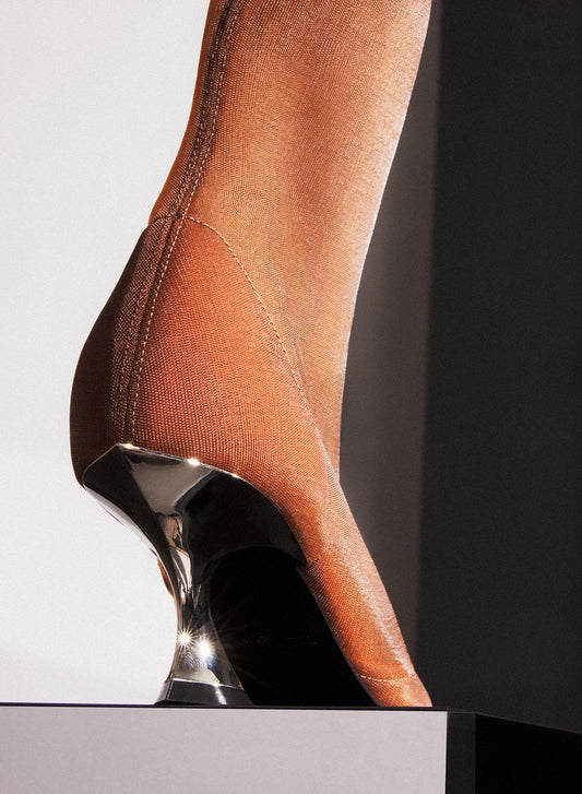 Cinnamon mesh Fang 55 ankle boots
