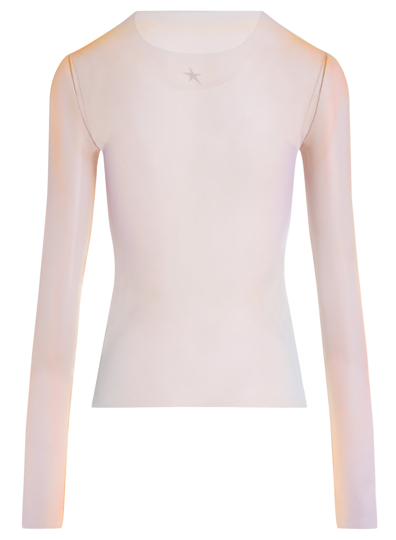 tan gradient-effect long-sleeved top