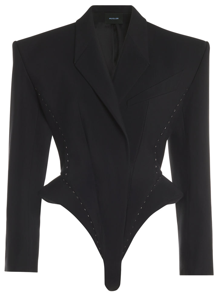 Mugler Gold Leather Jacket