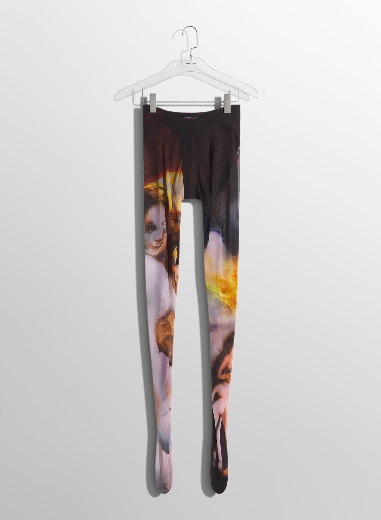 Mugler x Ambera Wellmann Impossession printed tights