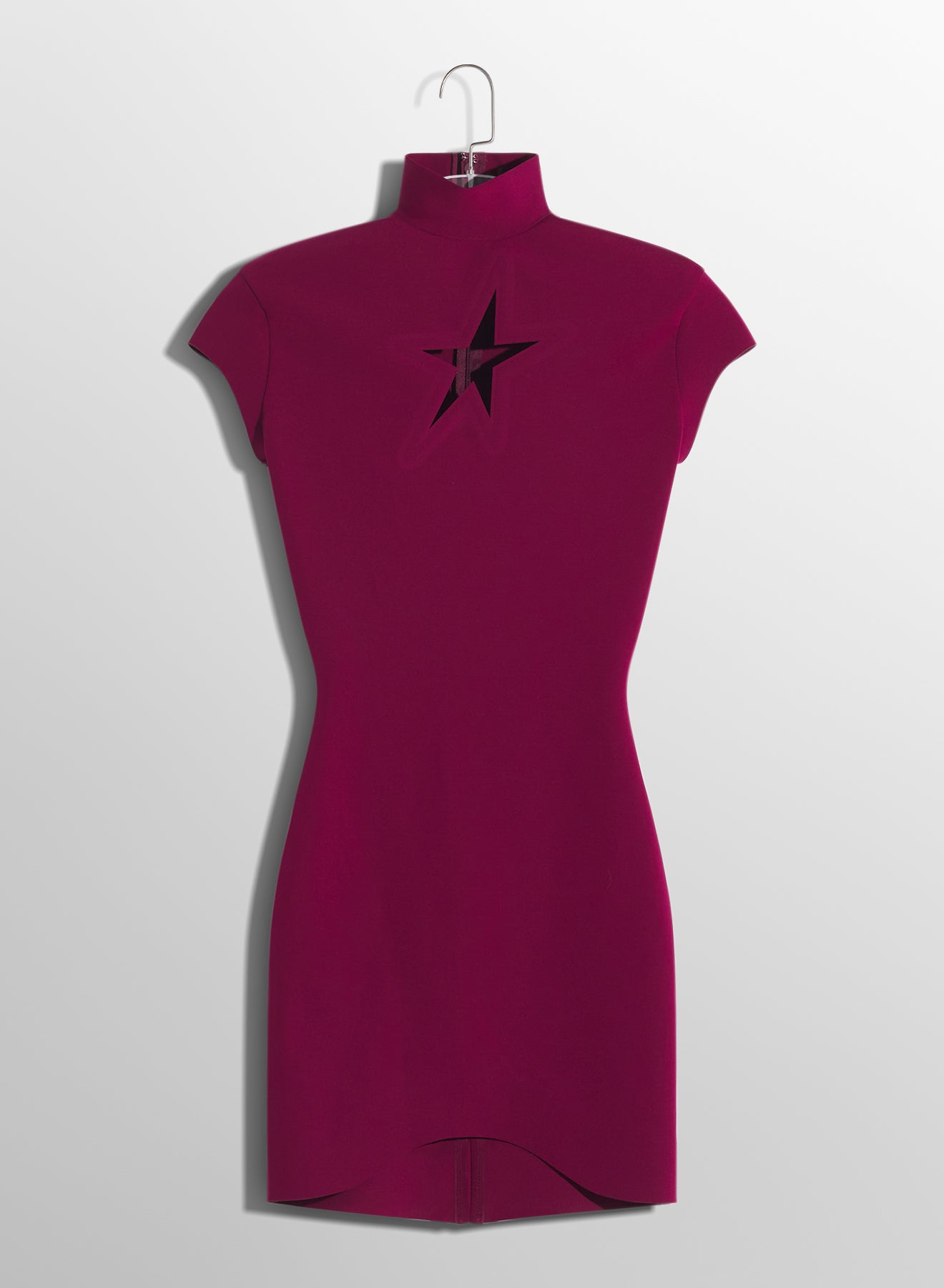 burgundy star dress