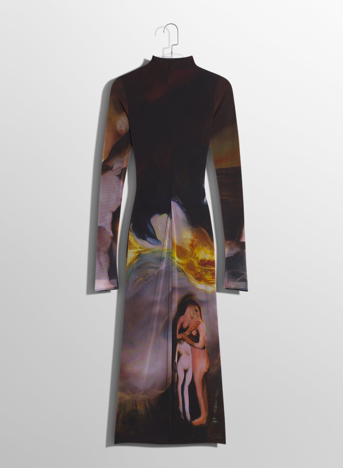 Mugler x Ambera Wellmann Sunset printed dress