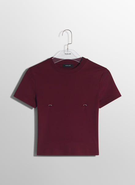 【関税込み】Mugler ブラック Pierced ベビーTシャツ black pierced baby t-shirt | MUGLER Official Website – Mugler