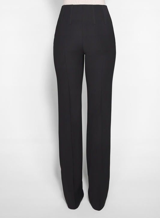 black straight boned pants