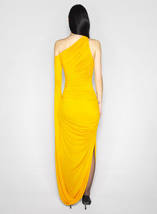 amber draped infinity dress