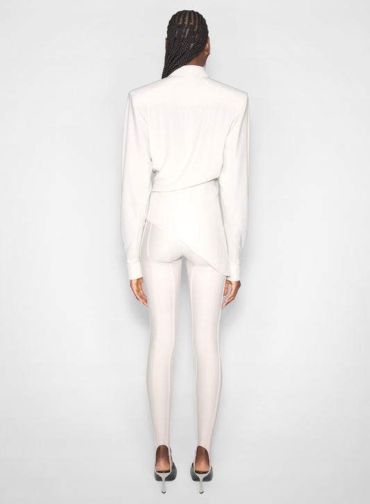 sand corseted leggings