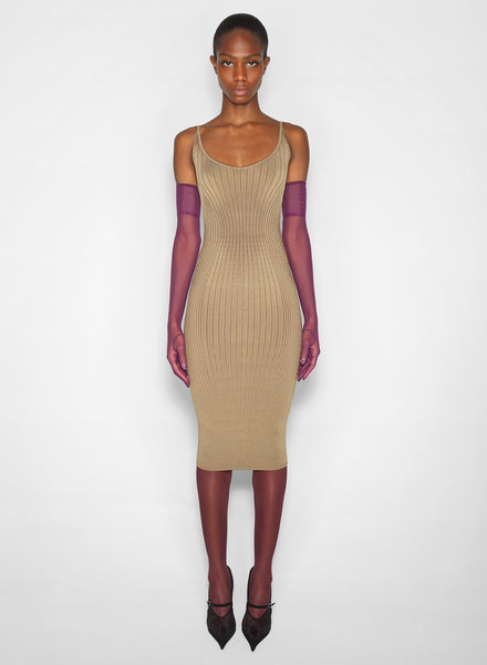 【新品】imperf Classic Knit Dress 38 Reversible Rib Cutout Knit Dress(Lemon Yellow) – RVN