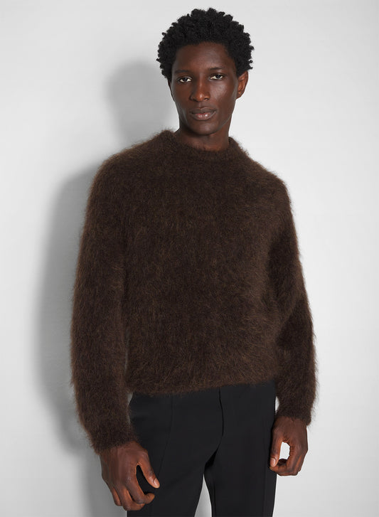 brown mohair sweater