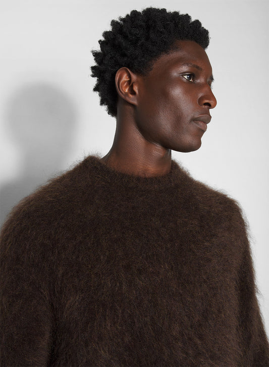 brown mohair sweater