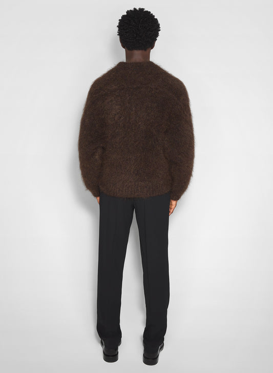 brown mohair sweater